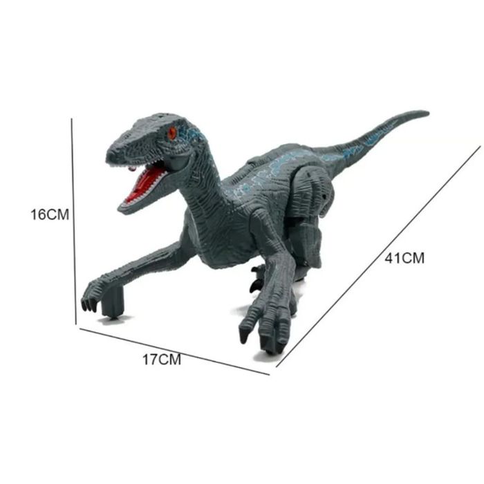 Dinosaurio Velociraptor Con Control Remoto Jueguete Simulation Model Electric Toy - Imagen 2