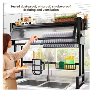 Escurridor De Platos Grande Con Tapa
